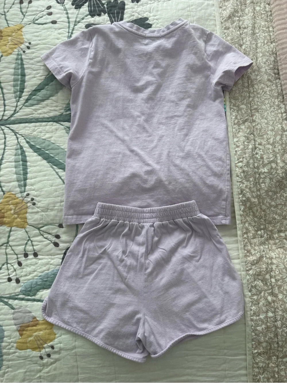 Lola + The Boys Lilac Rainbow Sequin Short Set